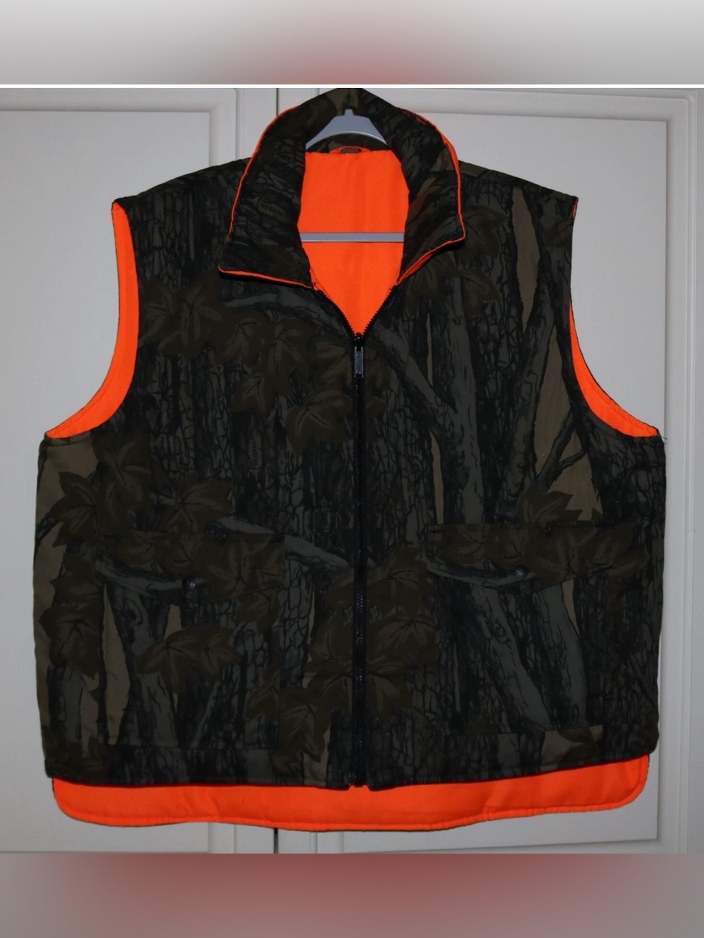 Men's Winchester Rebark Reversible Camouflage Orange Hunting Vest - Size XL